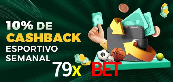 10% de bônus de cashback na 79x bet