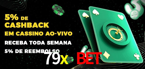 Promoções do cassino ao Vivo 79x bet